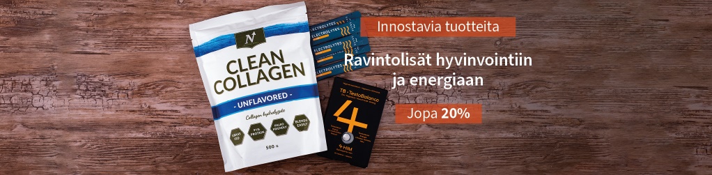 Laadukkaat lisravinteet jopa 20 %